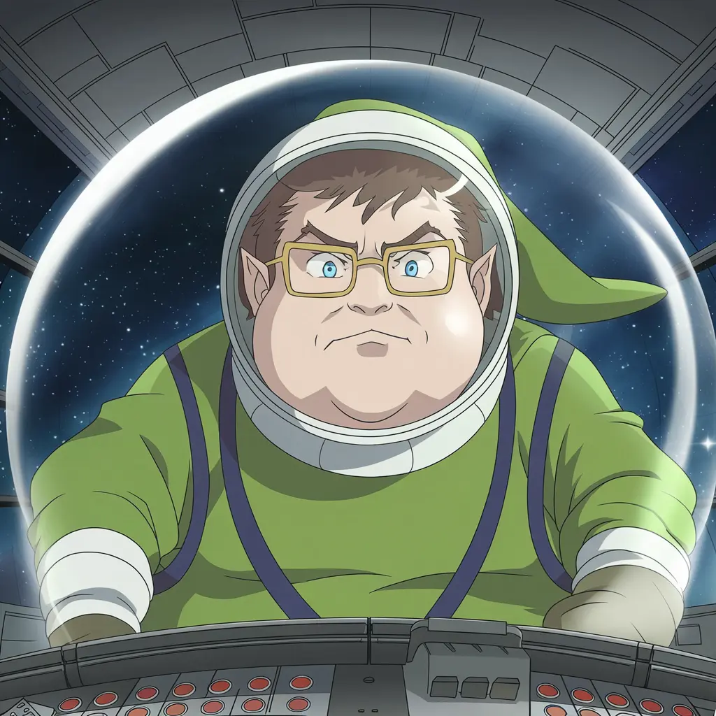 anime space overweight elf travels to earth